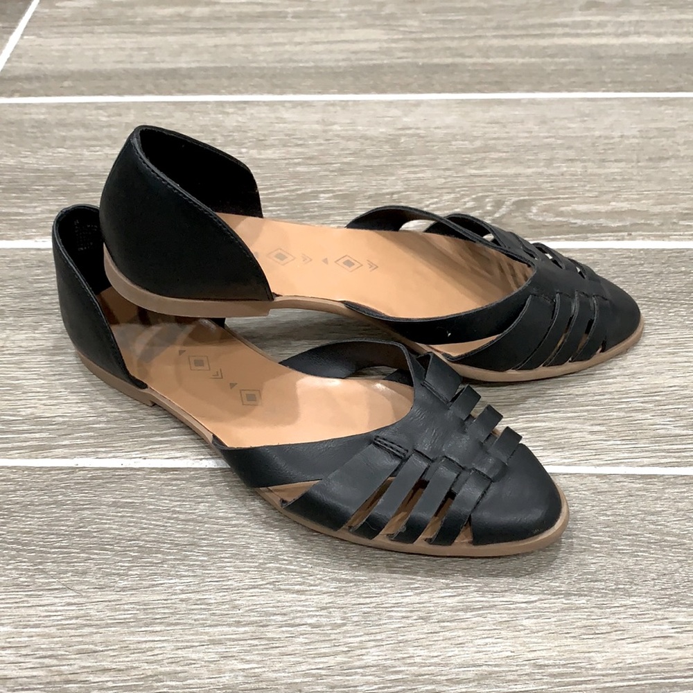 DV Dolce Vita Black Flats Sz 8